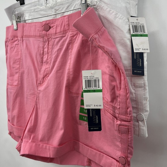 Khaki & Company Pants - Khaki‎ & Company Women's Stretch Poplin Convertible Casual Soft Shorts Lot 2